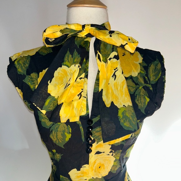 Trashy Diva Yellow Floral Maria Dress 6 - Picture 6 of 10
